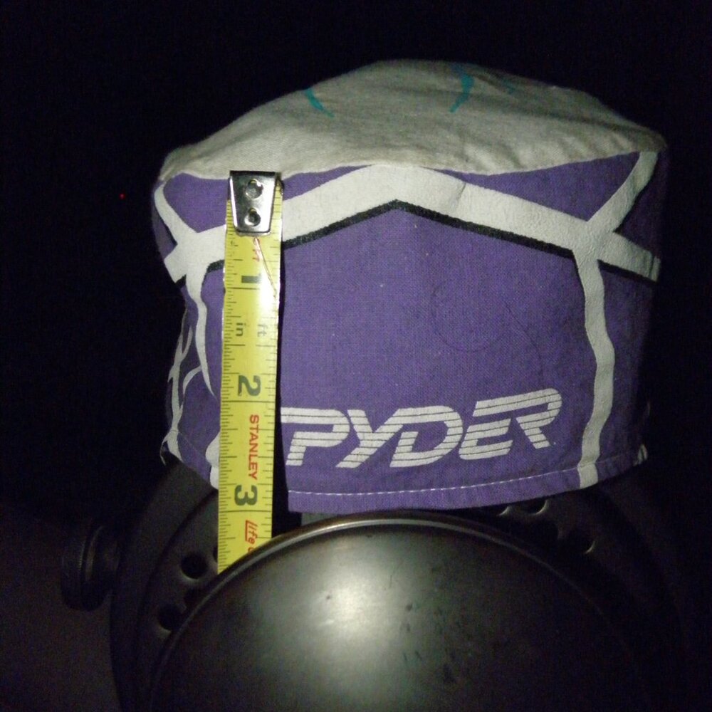 Rare Vintage Spyder cap with fleece lining Purple, White, Teal. Unisex cap - Picture 16 of 16
